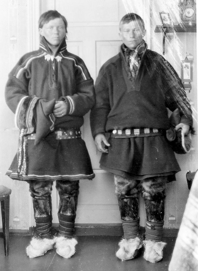 Samegutar frå Karasjok. Foto.