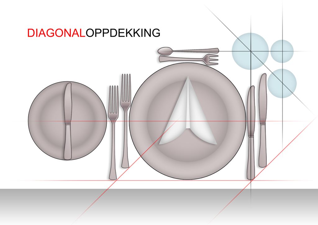 Diagonaloppdekking. Illustrasjon.