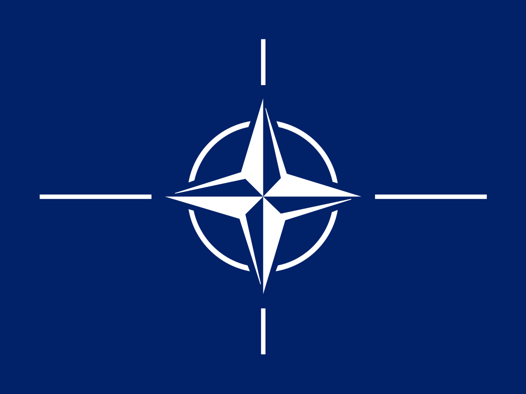 NATO-flagget. Grafikk.
