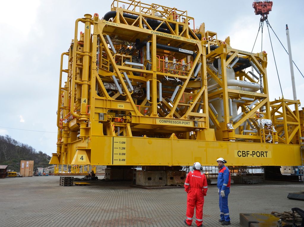 Åsgard subsea kompressor. Foto.
