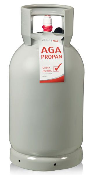 Propanflaske. Foto.