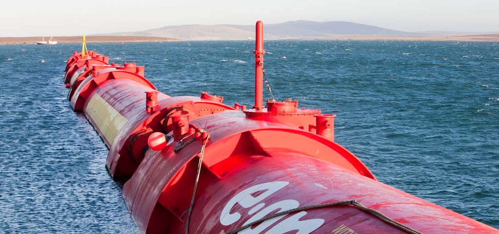 Bølgeenergianlegg. Foto.