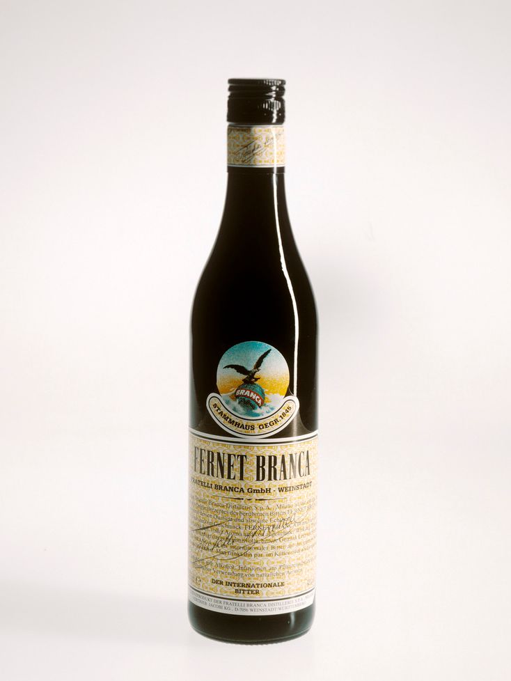 Ei flaske Fernet Branca. Foto.