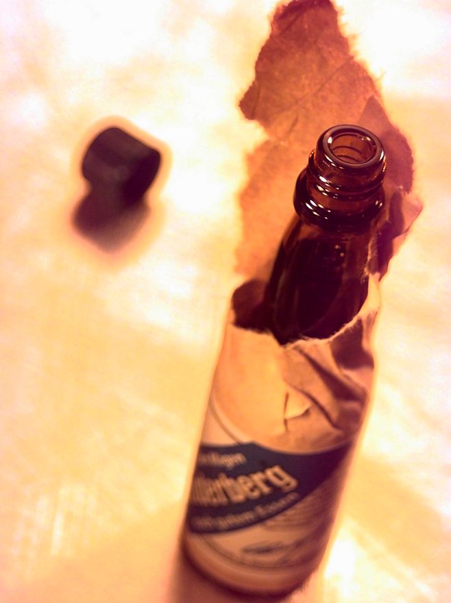 Ei flaske Underberg. Foto.