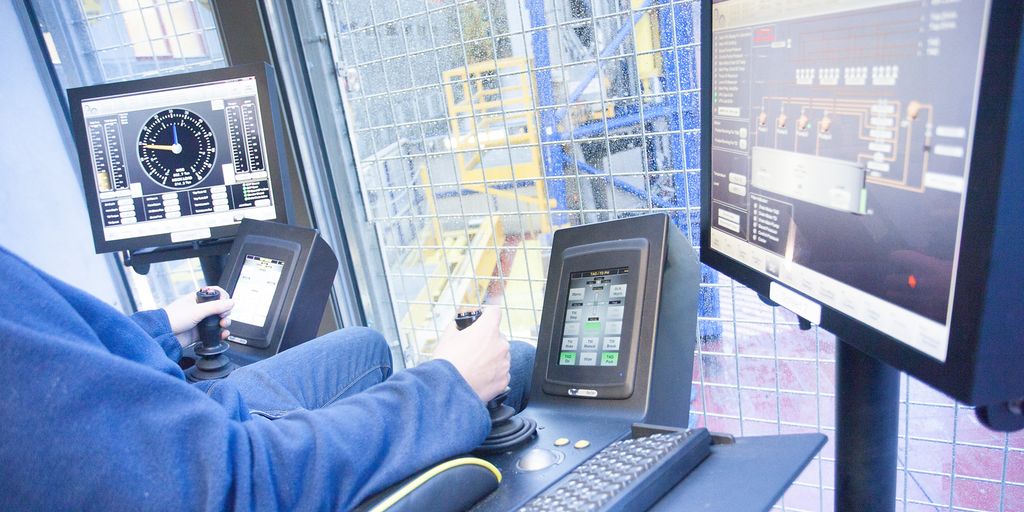 Borerens arbeidsplass. Foto.