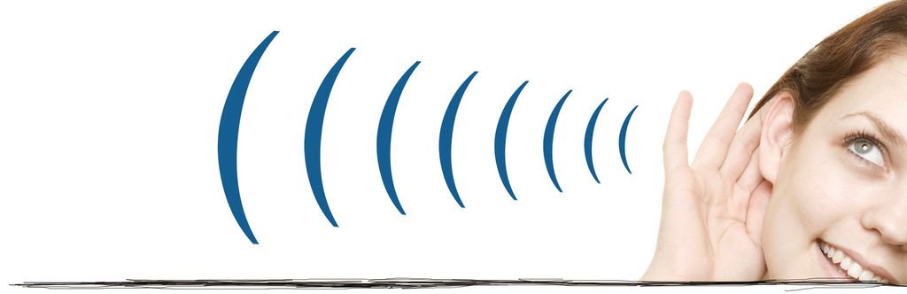 Girl listening. Graphics and photo. 