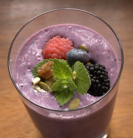 Bærsmoothie. Foto.