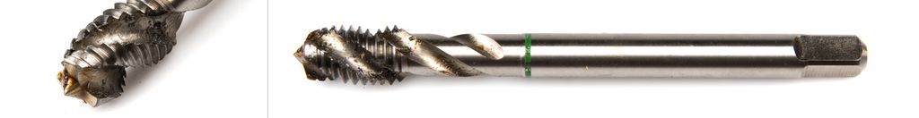 Gjengetapp for maskin. Foto.