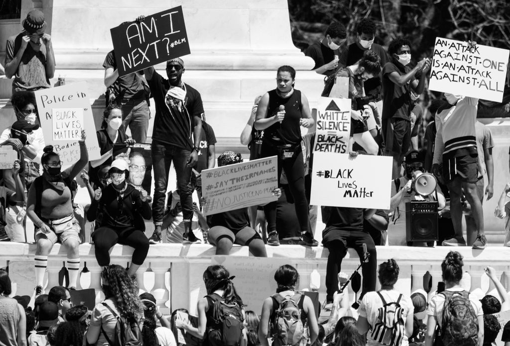 Black Lives Matter protest. Photo. 
