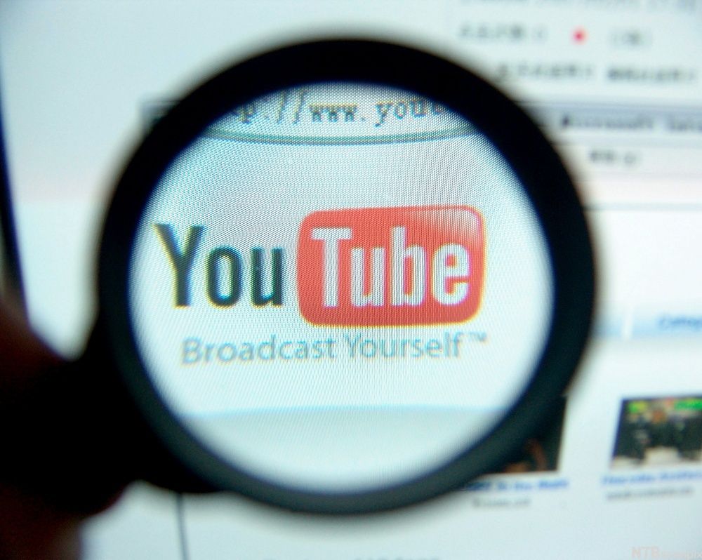 YouTube-logoen. Foto. 