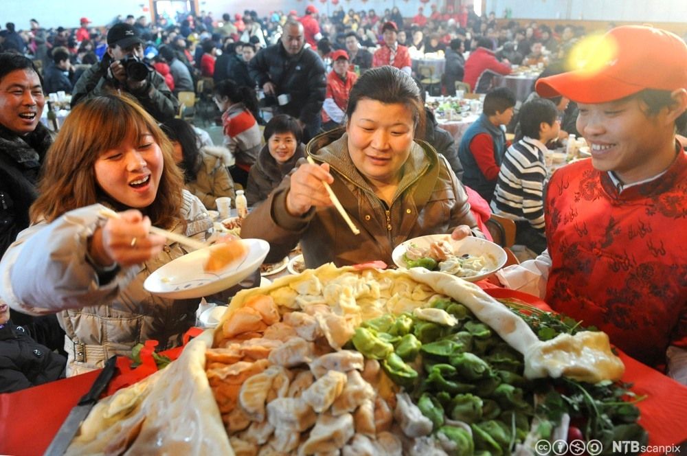 Dumplingfestival i Beijing. Foto.