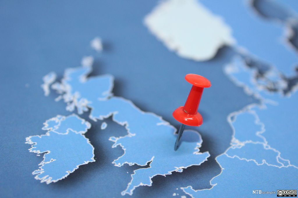 Map of the UK. Illustration.