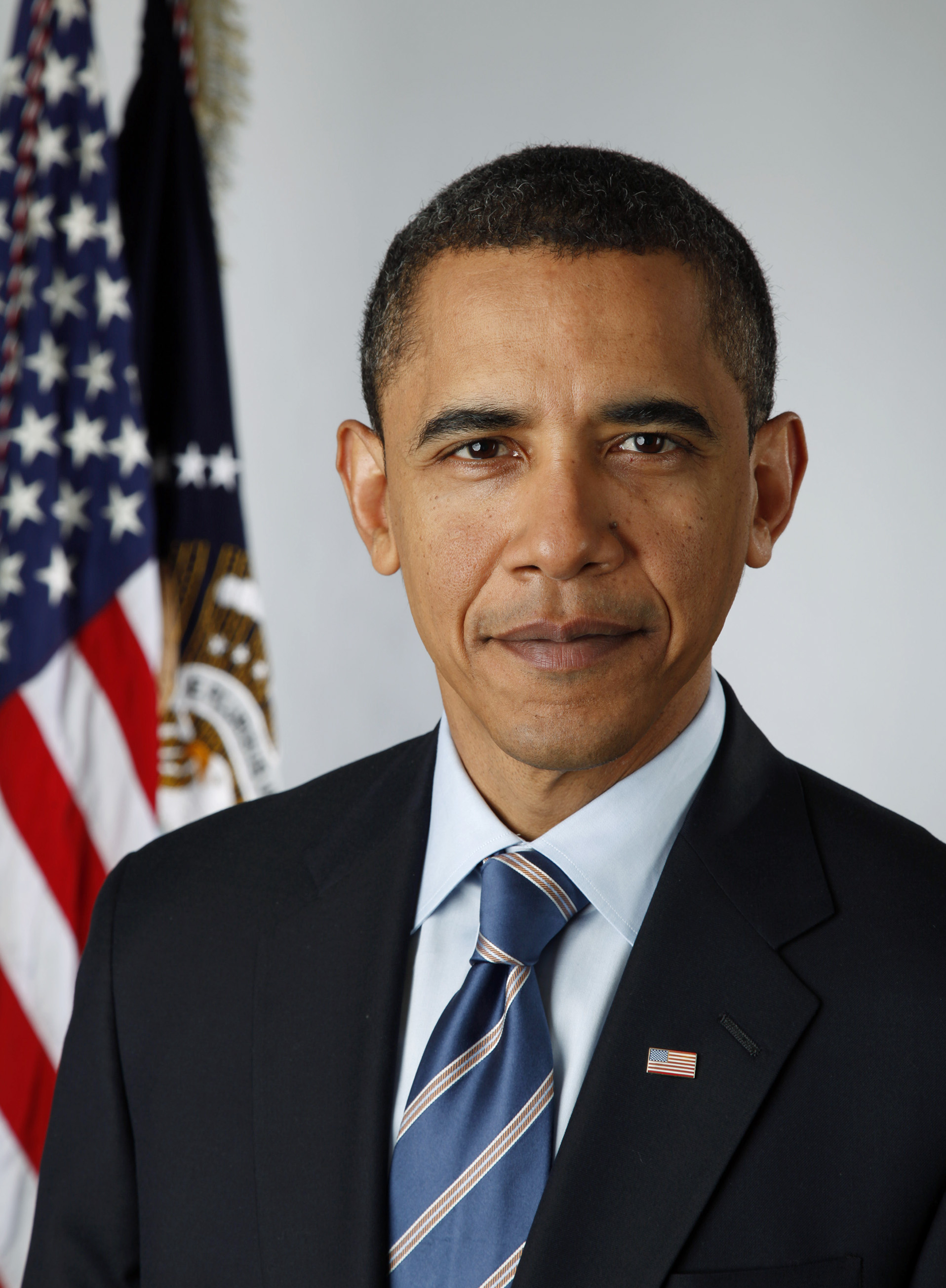 Portrait of Barack Obama. Photo.