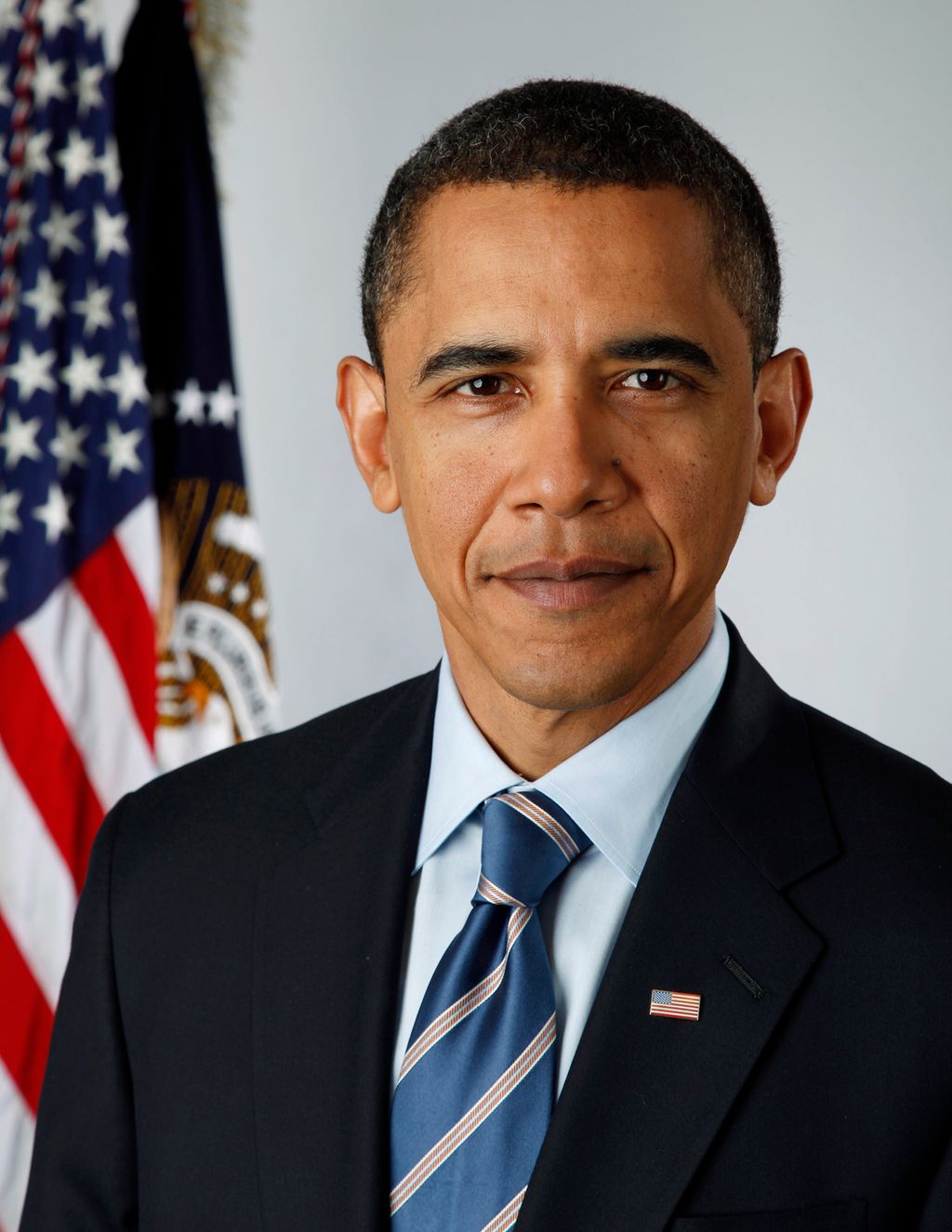 Portrait of Barack Obama. Photo.