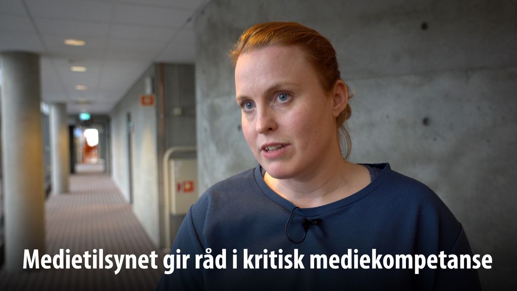 Thumb med Kristine Meek og tittel Medietilsynet gir råd i kritisk mediekompetanse. 