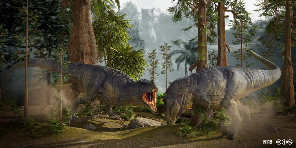 Tyrannosaurus rex. Illustrasjon.