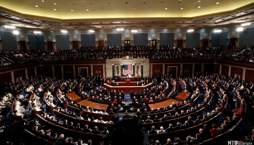 President Donald Trump delivers his State of the Union address to a joint session of Congress on Capitol Hill in Washington, Tuesday, Feb. 4, 2020, Photo.