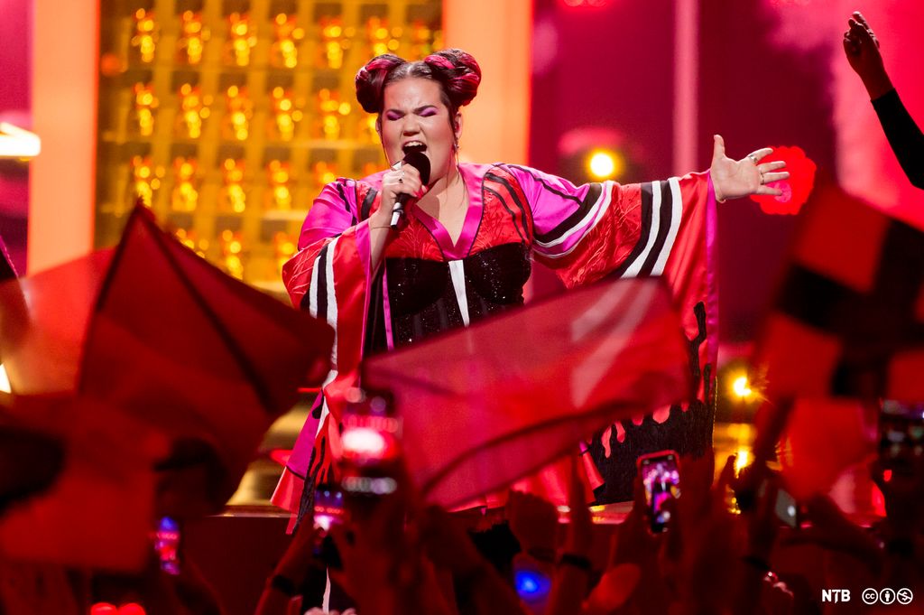 Netta Barzilai opptrer i Grand Prix 2018.