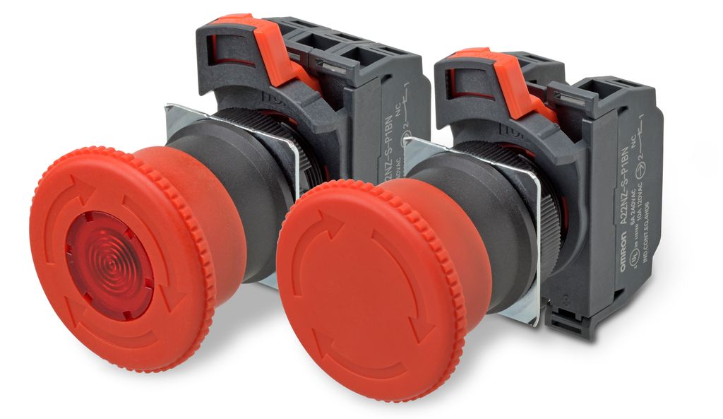 Naudstopp-brytarar. Foto.