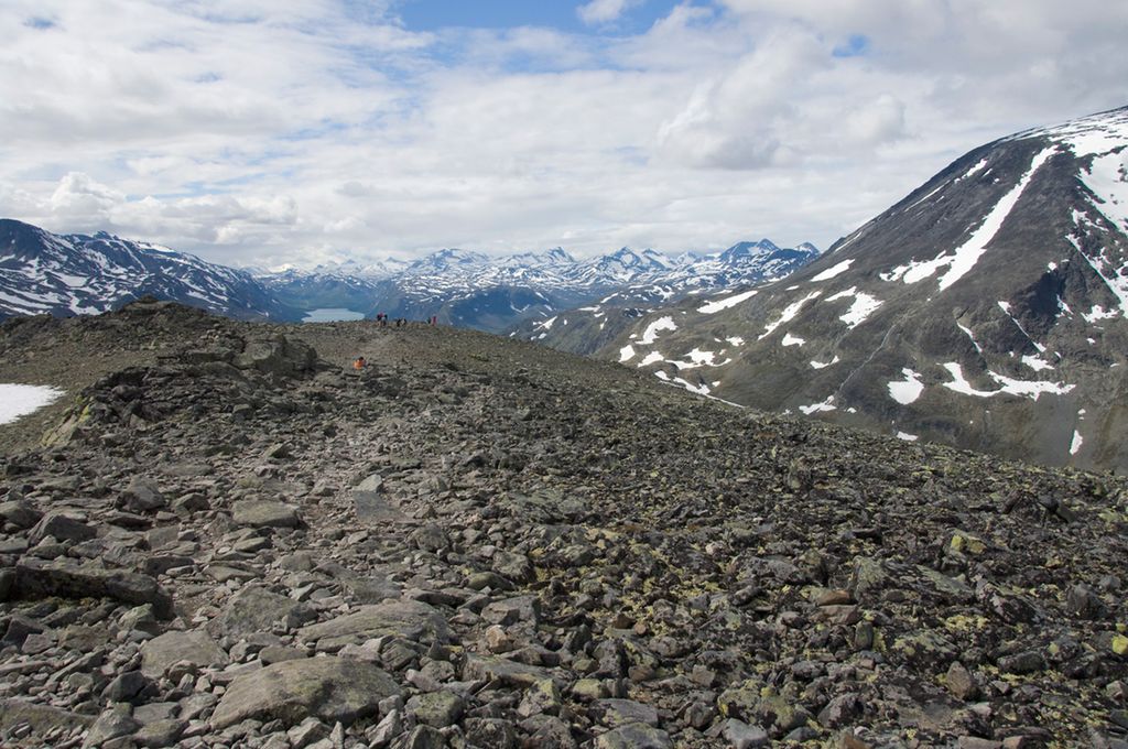 Fjellet Beseggen i Noreg. Foto.