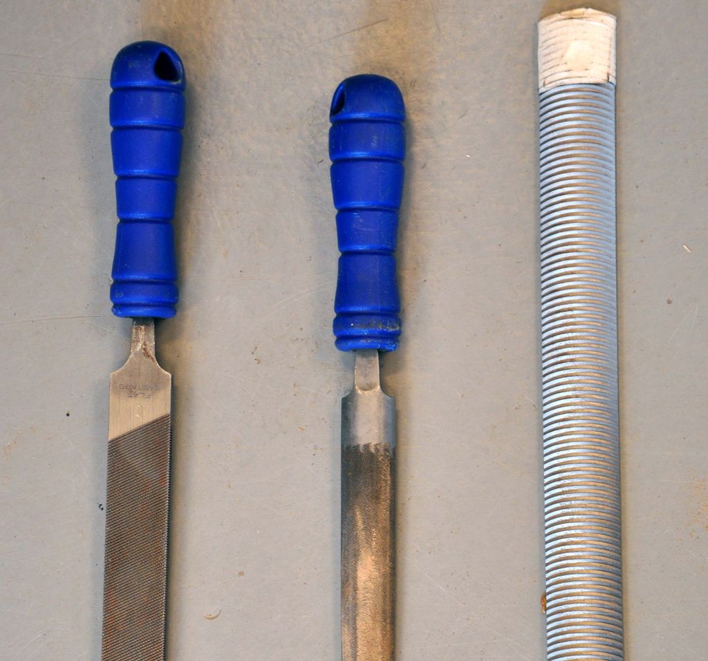 Handfiler for børsemaker. Foto.