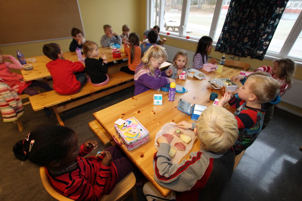 Måltid i skolen. Foto.