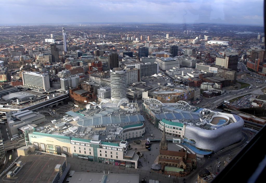 Bimingham seen from above. Photo.