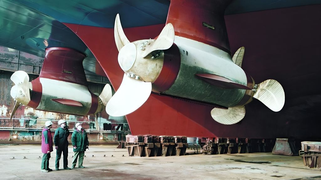 Thruster propell. Foto.