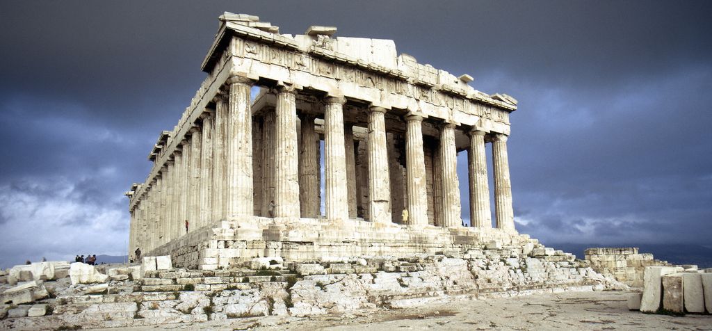 Gresk tempel. Foto.