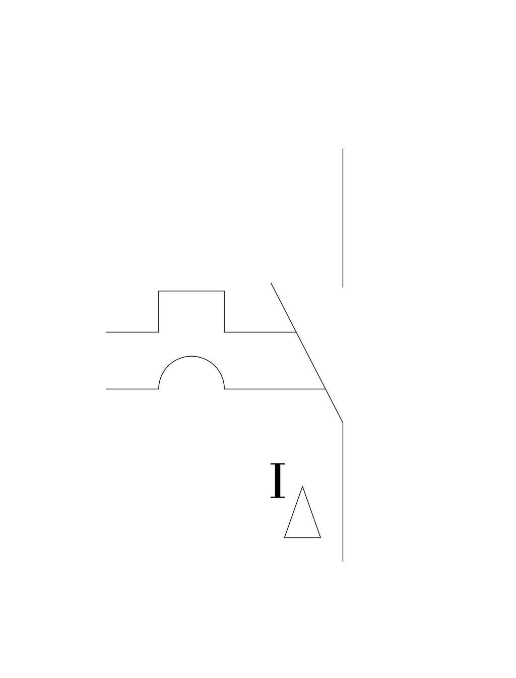 Skjemasymbol for jordfeilautomat . Illustrasjon.