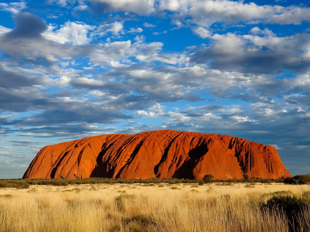 Uluru-fjellet. Foto.
