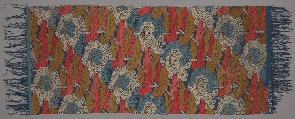 Bildevev med mønster av dekorative blomster. Foto.