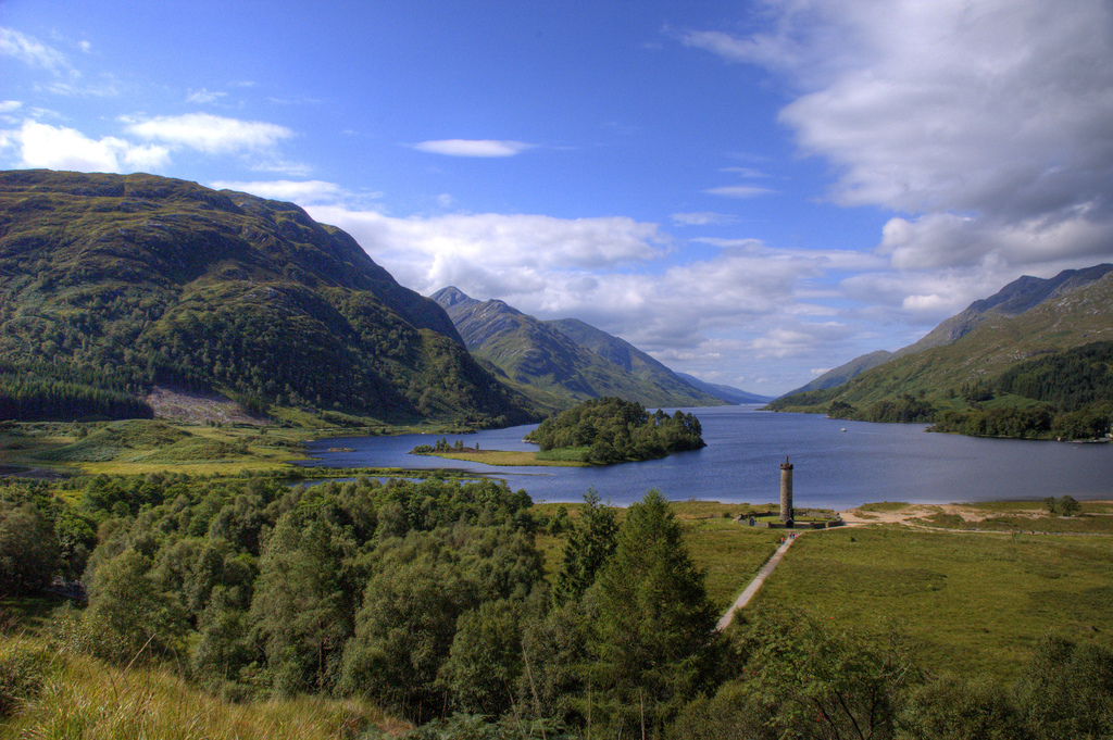  Highlands in Glenfinnan. Photo.