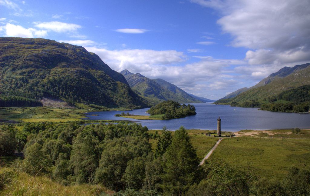 Highlands in Glenfinnan. Photo.