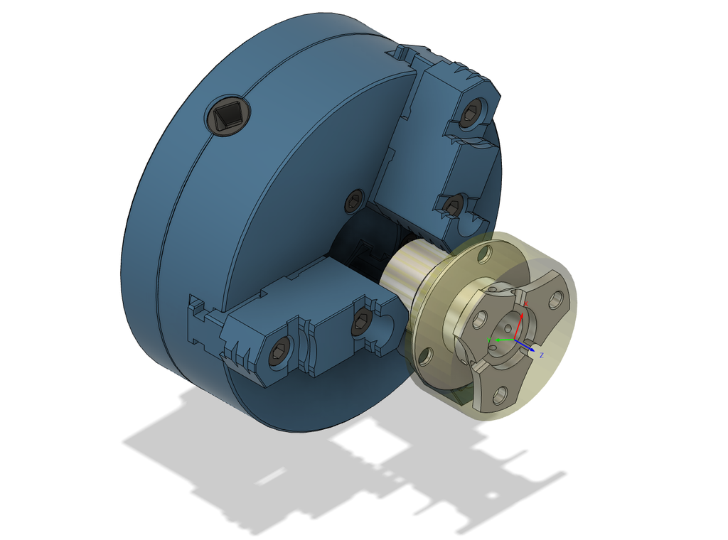Digital teikning av ein kjoks med eit oppspent arbeidsemne. Illustrasjon.
