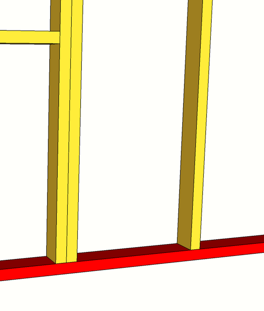 Botnsvill under standarar. Teikning.
