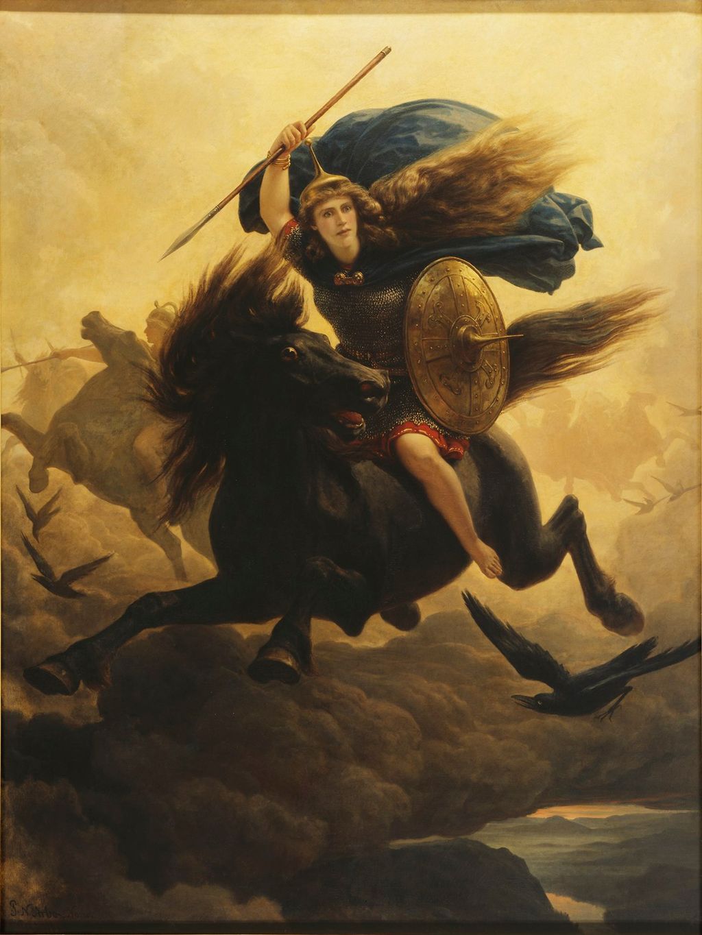 Maleriet Valkyrie av Peter Nicolai Arbo (1865)
