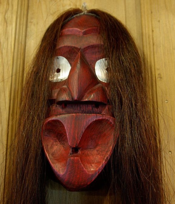 Inuit art on display in Jordan, Ontario. Foto.