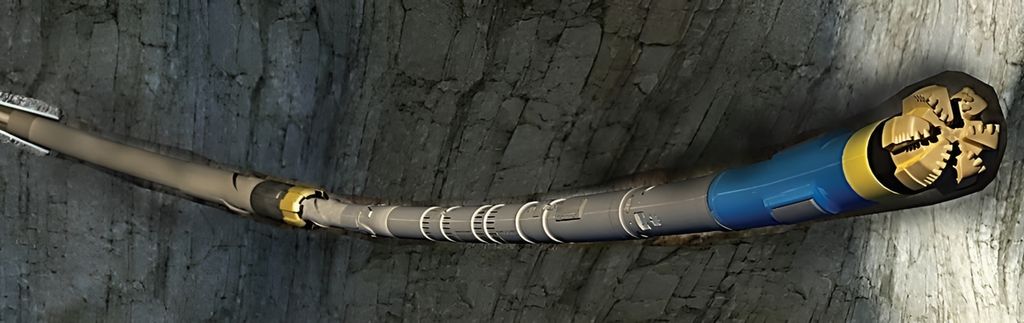 BHA i brønnen. Illustrasjon.