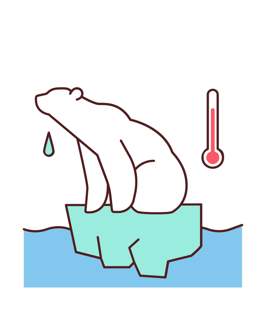 Jiekŋaguovža govdu unna balddoža alde dan botta go bivastatgoaikkanas goaiku čáhcái. Rukses termomehtar lea guoras. Illustrašuvdna. 