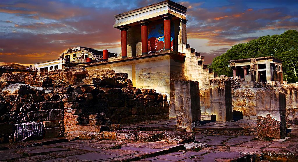 Ruiner etter et palass. Foto.