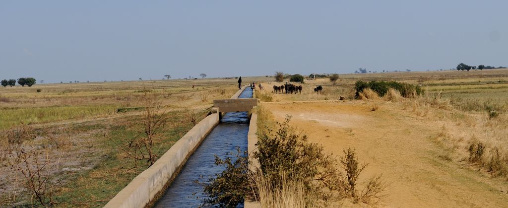 Irrigation system in Zambia. Photo.