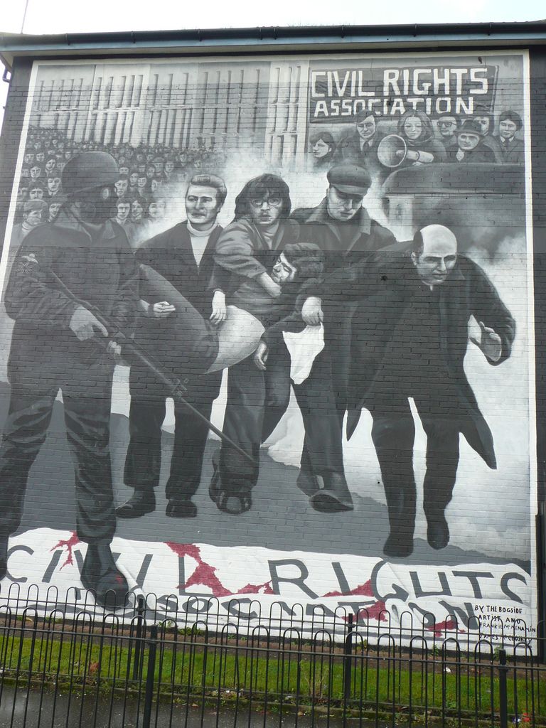 Londonderry Bloody Sunday mural. Photo.