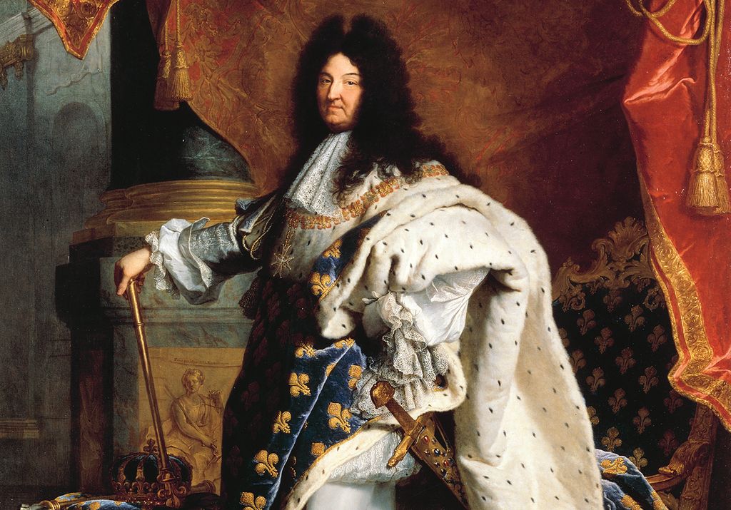 Portrett av kong Ludvig 14. av Frankrike, som regjerte fra 1643 til 1715. Maleri.