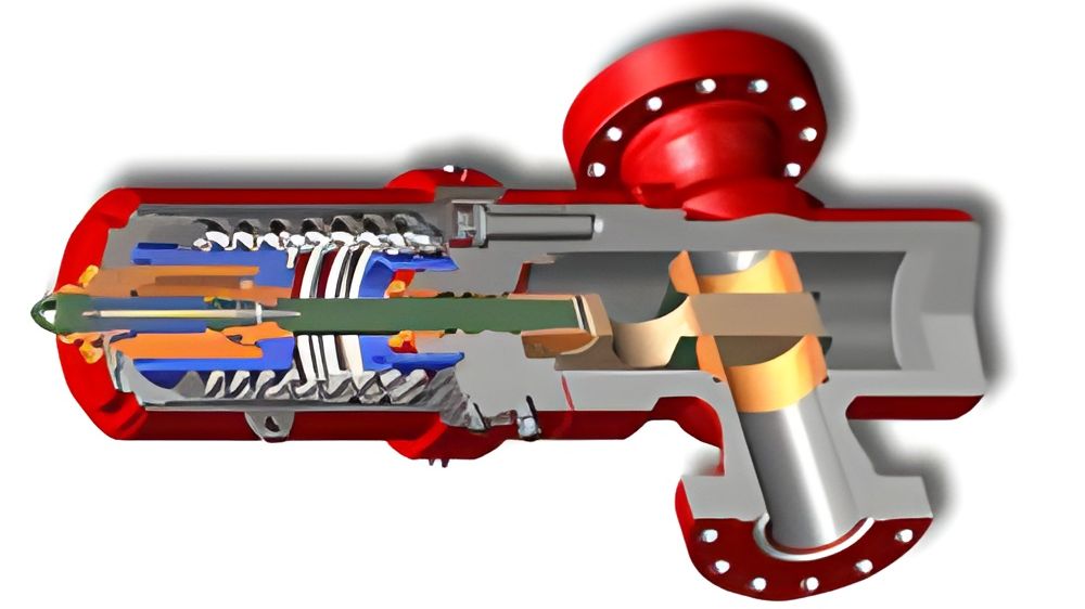 HY Hydraulic Actuator. Illustrasjon.