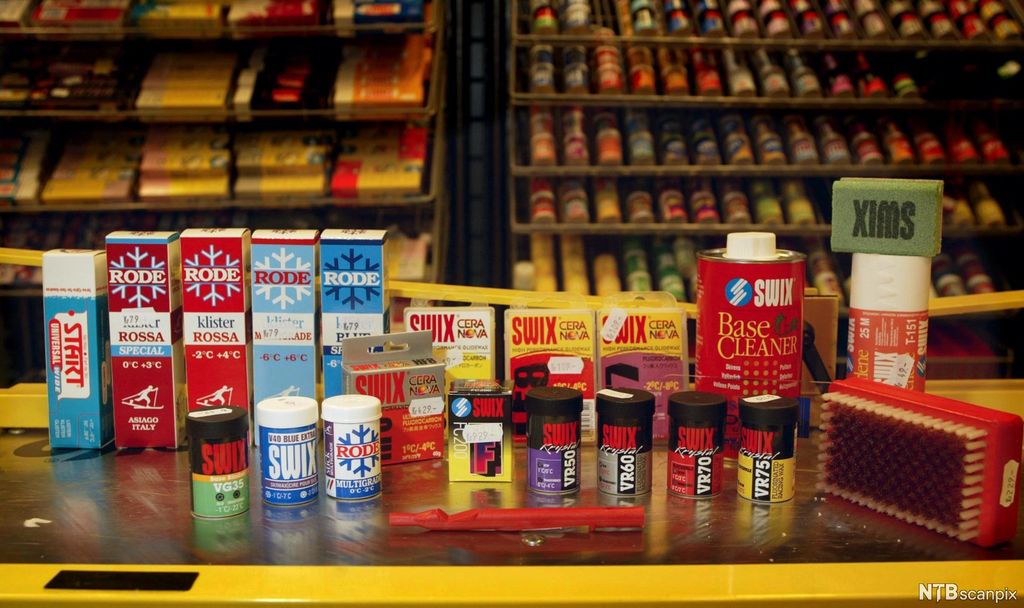 Ulike typer skismøring. Foto.