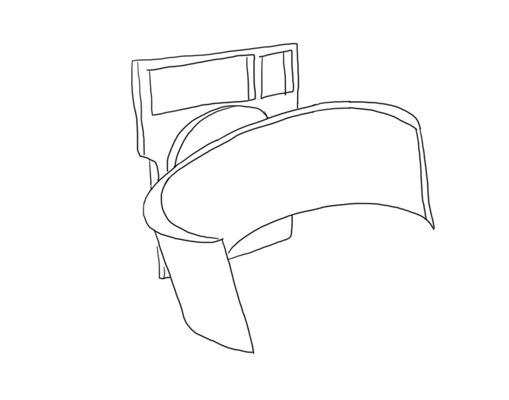 Tegningen viser en papirrull-klem som er montert på en motvektstruck. Illustrasjon.