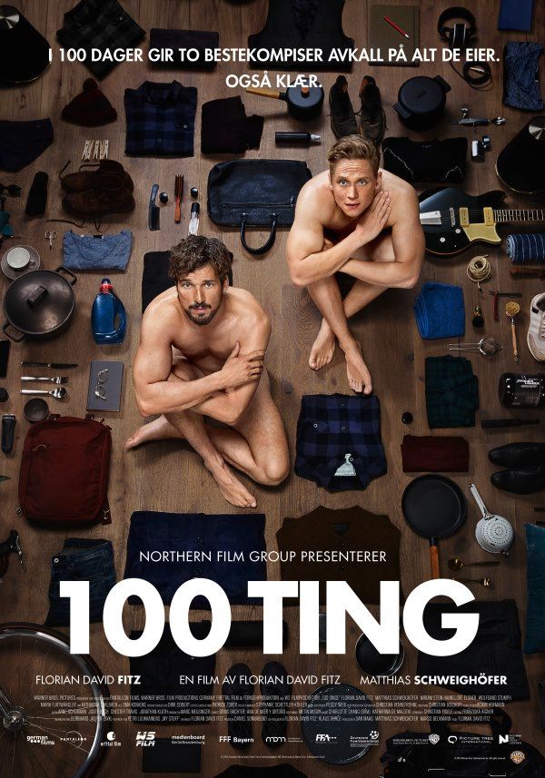 Filmplakat til spelefilmen 100 Dinge. Foto.
