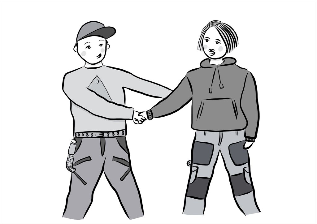 Baernie jïh niejte buarastægan. Guvvie.