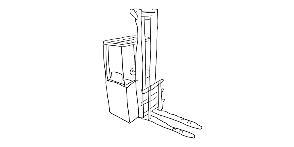 Tegningen viser en smalsporet støttebeinstruck klasse T2. Tegning.